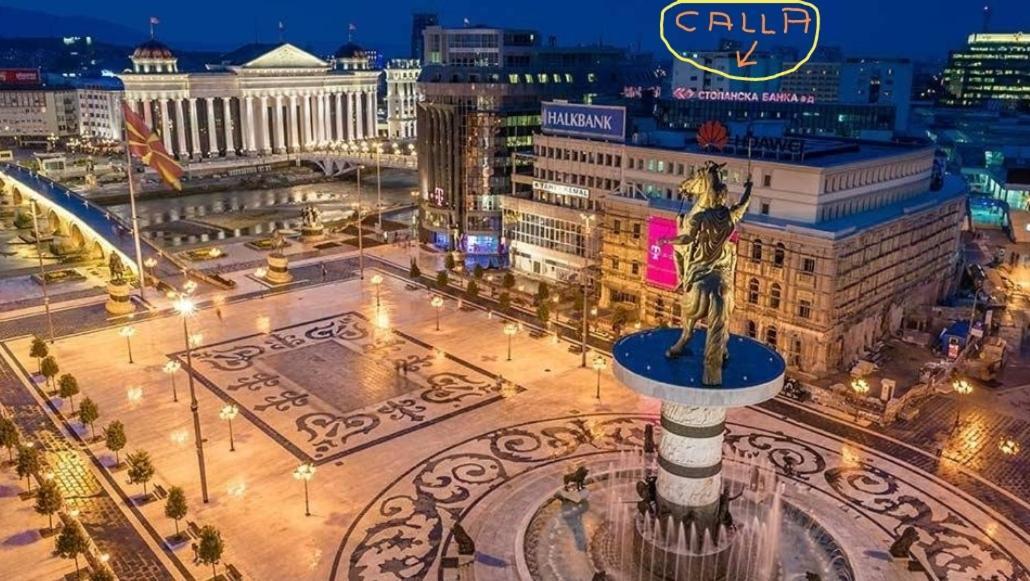 Calla 1 - Modern & Cozy Main Square Apartment In The City Shopping Center - Parking Slot With Parking Security Skopje Esterno foto